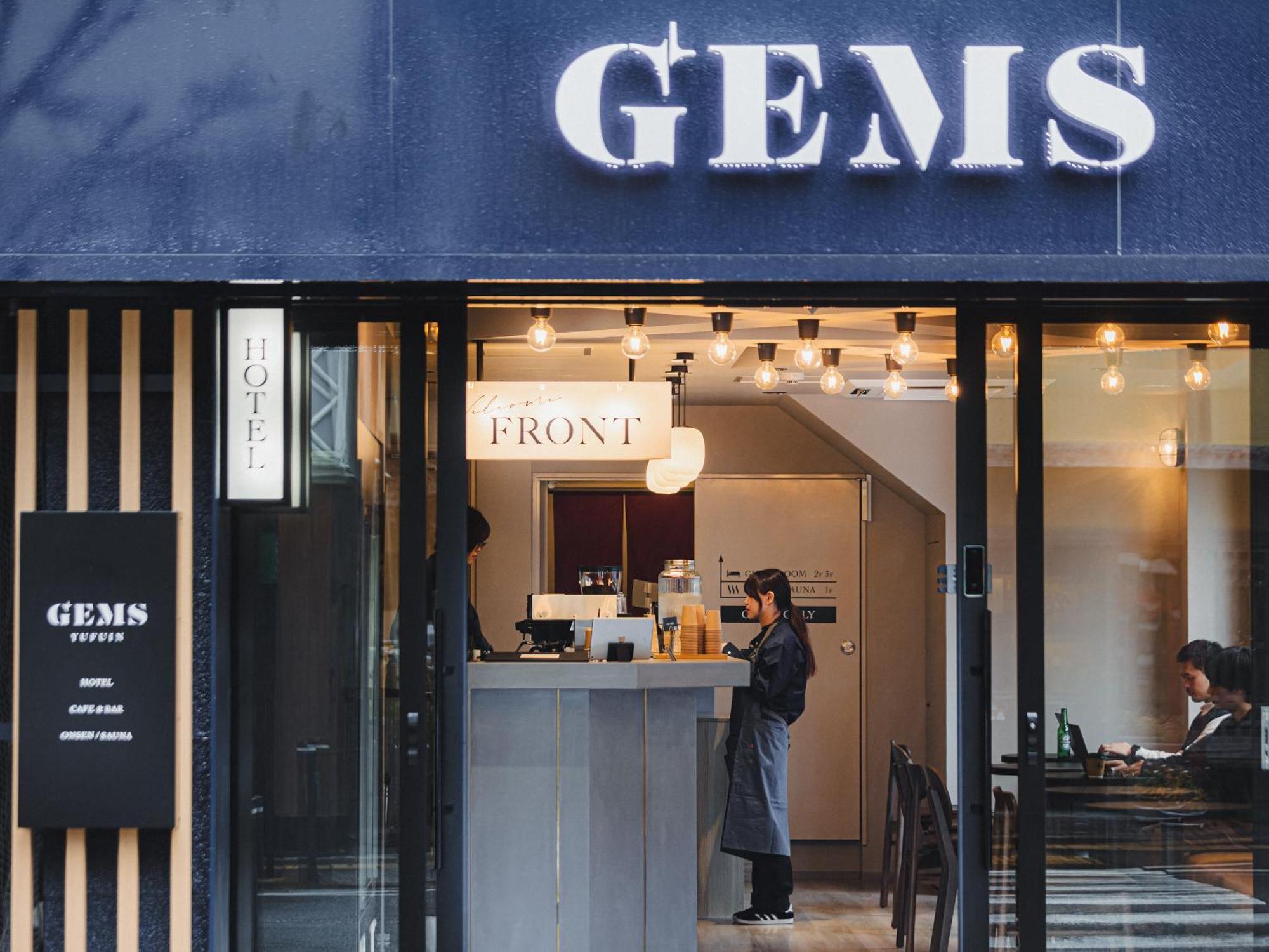 Gems Yufuin Hotel And Spa Cafe Bar Exteriör bild